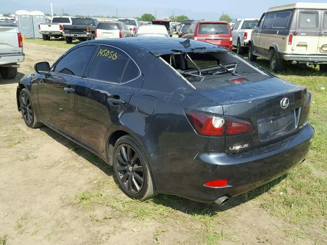 JTHCK262675015058 - 2007 LEXUS IS 250 GRAY photo 3