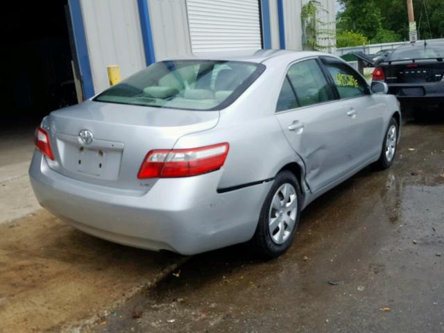 4T1BE46K37U158423 - 2007 TOYOTA CAMRY NEW SILVER photo 4
