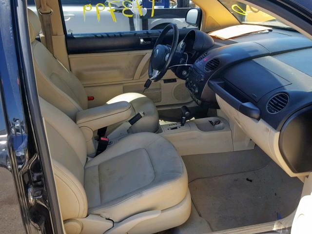 3VWPG31C19M507288 - 2009 VOLKSWAGEN NEW BEETLE BLACK photo 5