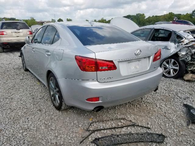 JTHBK262085052779 - 2008 LEXUS IS 250 SILVER photo 3