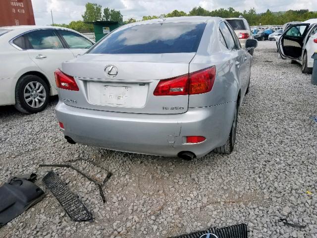 JTHBK262085052779 - 2008 LEXUS IS 250 SILVER photo 4