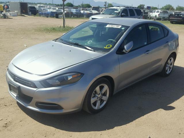 1C3CDFBB0FD180055 - 2015 DODGE DART SXT SILVER photo 2