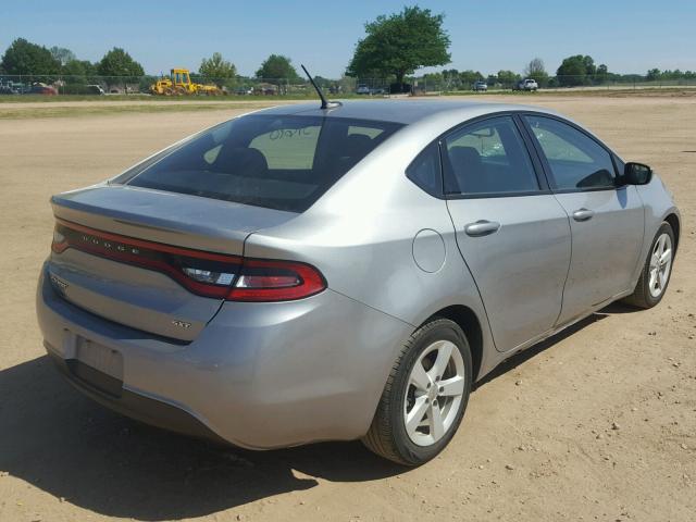 1C3CDFBB0FD180055 - 2015 DODGE DART SXT SILVER photo 4