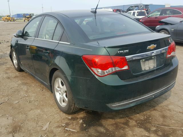 1G1PC5SB5E7317877 - 2014 CHEVROLET CRUZE LT GREEN photo 3