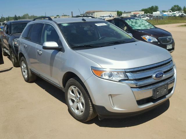 2FMDK3JC3EBB56444 - 2014 FORD EDGE SEL SILVER photo 1