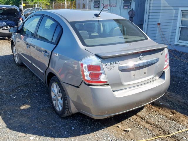 3N1AB6AP6CL668988 - 2012 NISSAN SENTRA 2.0 GRAY photo 3