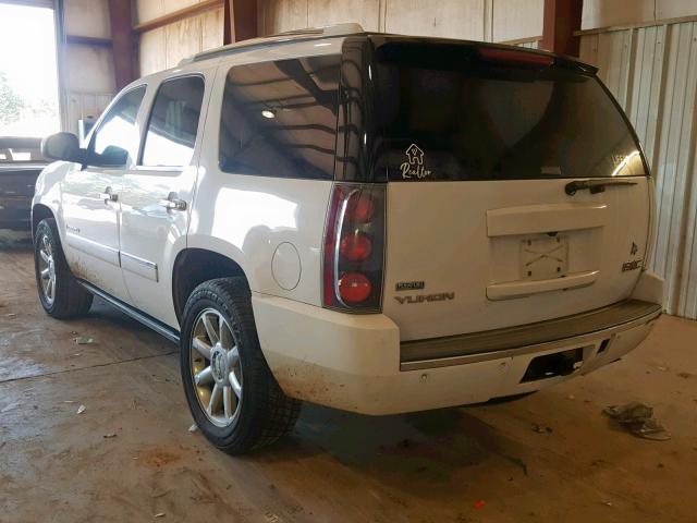 1GKFK03269R221293 - 2009 GMC YUKON DENA WHITE photo 3