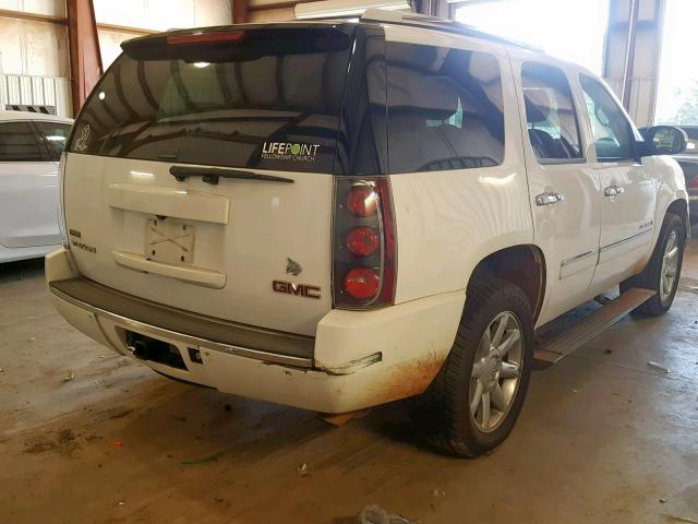 1GKFK03269R221293 - 2009 GMC YUKON DENA WHITE photo 4