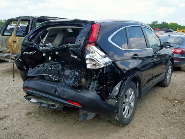 2HKRM4H76DH672562 - 2013 HONDA CR-V EXL BLACK photo 4