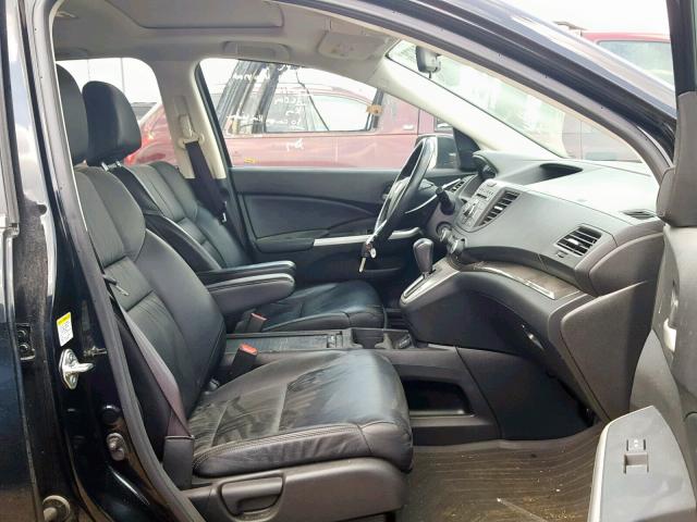 2HKRM4H76DH672562 - 2013 HONDA CR-V EXL BLACK photo 5