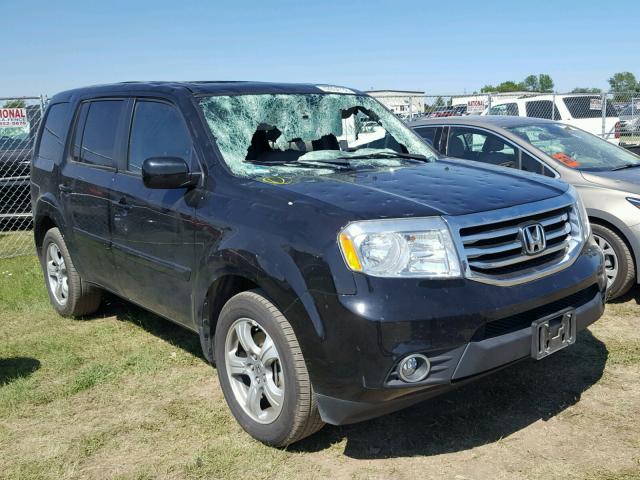 5FNYF3H79FB014347 - 2015 HONDA PILOT EXLN BLACK photo 1