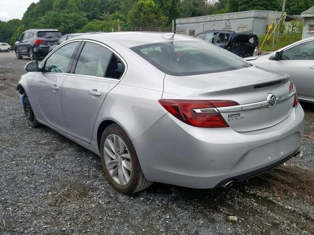 2G4GN5EX6F9133679 - 2015 BUICK REGAL PREM SILVER photo 3