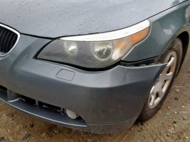 WBANA53544B173695 - 2004 BMW 525 I GRAY photo 9