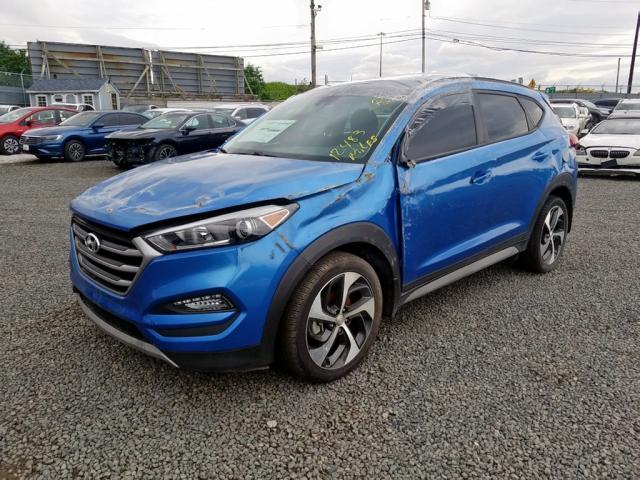 KM8J3CA29JU624527 - 2018 HYUNDAI TUCSON VAL BLUE photo 2