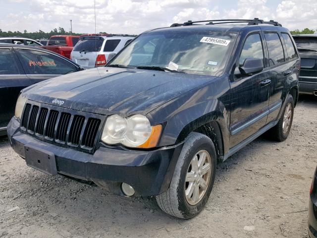 1J8GS48K68C159730 - 2008 JEEP GRAND CHER BLACK photo 2