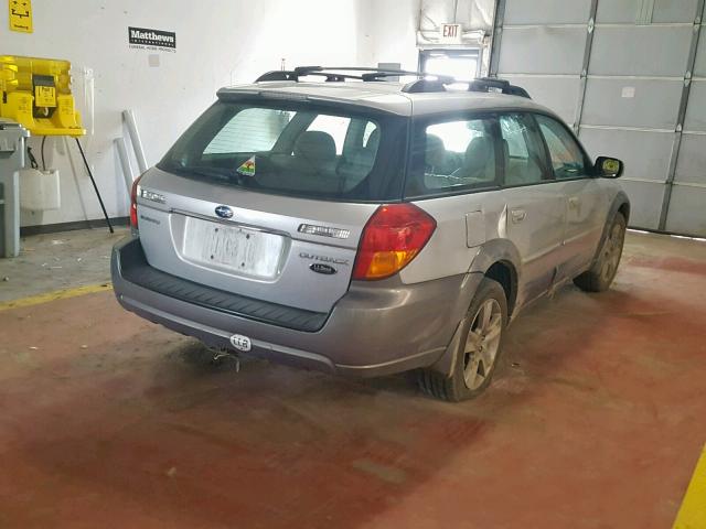 4S4BP86C364321483 - 2006 SUBARU LEGACY OUT SILVER photo 4