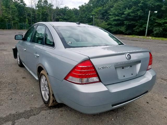 1MEHM40167G609584 - 2007 MERCURY MONTEGO LU BLUE photo 3