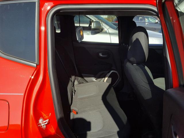 ZACCJAAH9HPF17713 - 2017 JEEP RENEGADE S RED photo 6