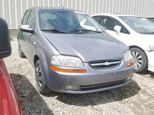 KL1TG65697B714479 - 2007 CHEVROLET AVEO LT GRAY photo 1