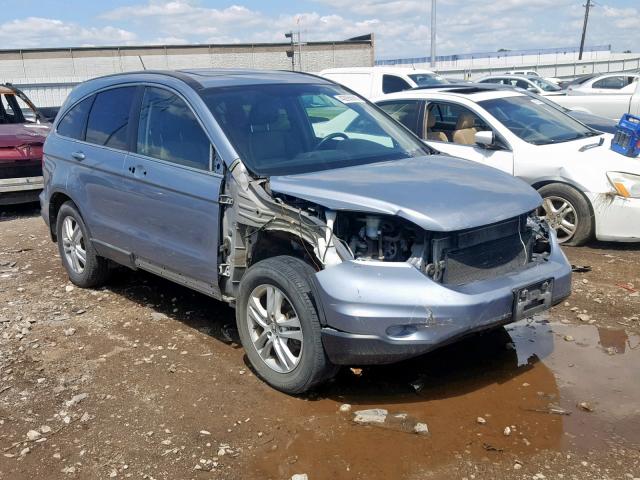 5J6RE4H73AL002885 - 2010 HONDA CR-V EXL BLUE photo 1