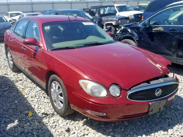 2G4WC532951296851 - 2005 BUICK LACROSSE C RED photo 1