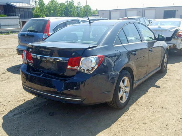 1G1PF5S9XB7275948 - 2011 CHEVROLET CRUZE LT BLACK photo 4