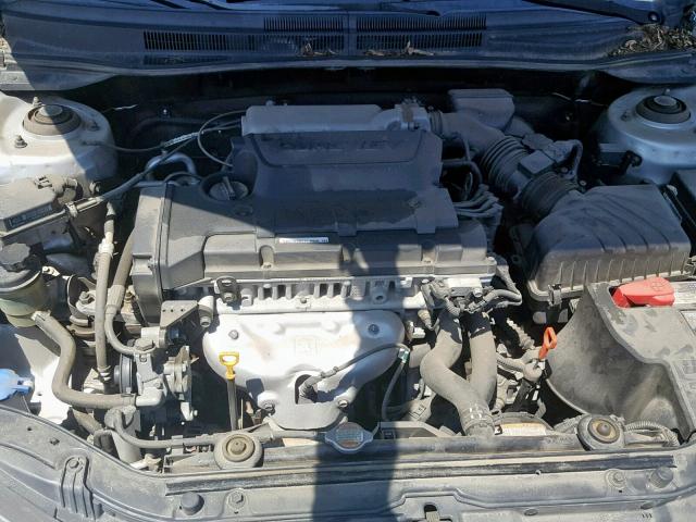 KNAFE121385500656 - 2008 KIA SPECTRA EX SILVER photo 7