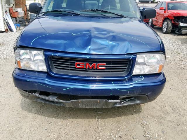 1GTCS1948Y8118619 - 2000 GMC SONOMA BLUE photo 9