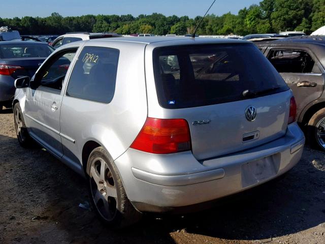 9BWDE61J124029828 - 2002 VOLKSWAGEN GTI BASE SILVER photo 3