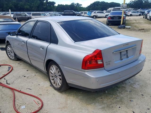 YV1TH592461440338 - 2006 VOLVO S80 2.5T SILVER photo 3