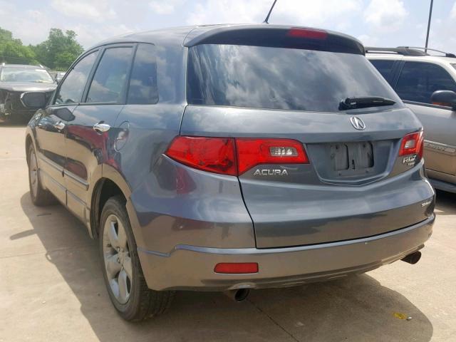 5J8TB18539A007028 - 2009 ACURA RDX TECHNO GRAY photo 3