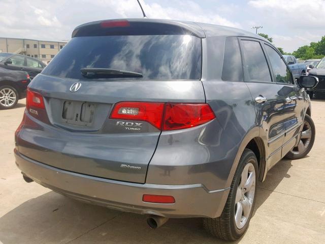 5J8TB18539A007028 - 2009 ACURA RDX TECHNO GRAY photo 4