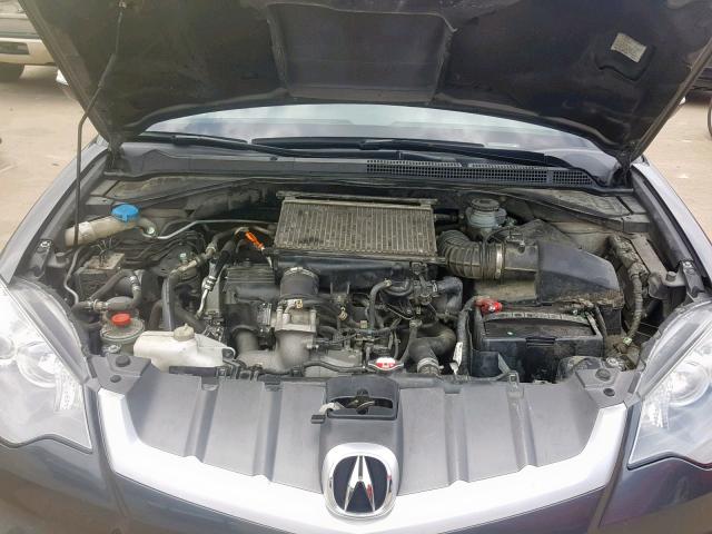 5J8TB18539A007028 - 2009 ACURA RDX TECHNO GRAY photo 7