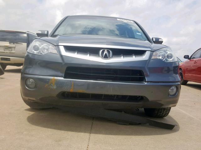 5J8TB18539A007028 - 2009 ACURA RDX TECHNO GRAY photo 9