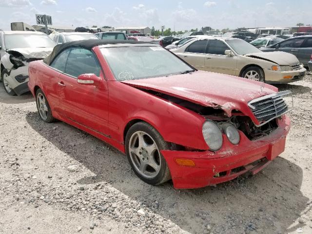 WDBLK65G83T143327 - 2003 MERCEDES-BENZ CLK 320 RED photo 1