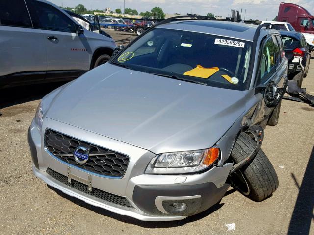 YV4612NM1G1237788 - 2016 VOLVO XC70 T5 SILVER photo 2