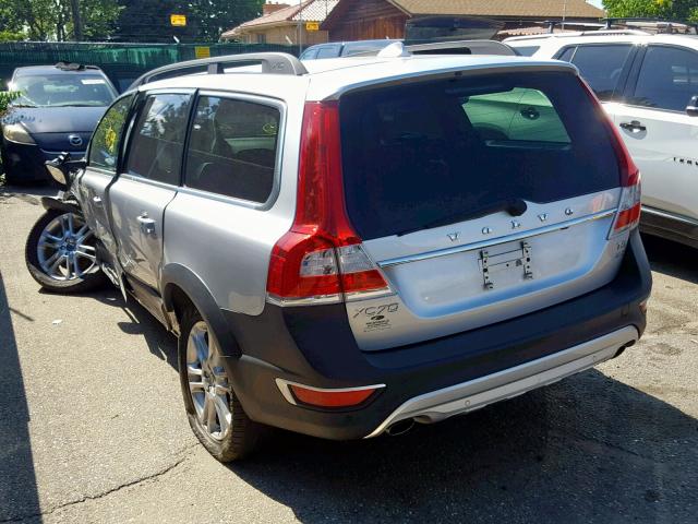 YV4612NM1G1237788 - 2016 VOLVO XC70 T5 SILVER photo 3