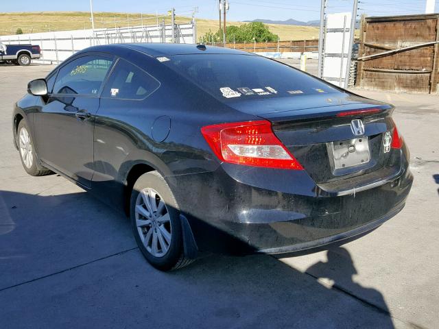 2HGFG3B05CH517591 - 2012 HONDA CIVIC EXL 黑色 照片 3