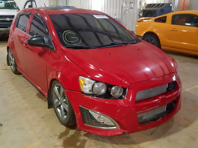 1G1JH6SB2D4191894 - 2013 CHEVROLET SONIC RS RED photo 1