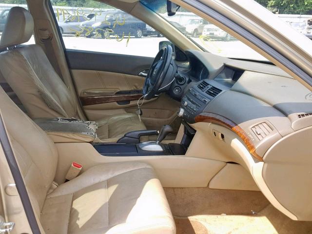 JHMCP26848C064374 - 2008 HONDA ACCORD EXL TAN photo 5