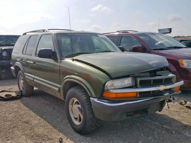 1GNDT13W51K232363 - 2001 CHEVROLET BLAZER GREEN photo 1