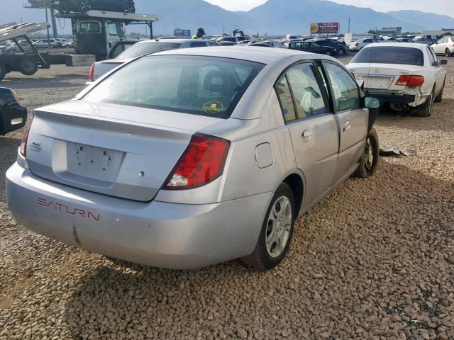 1G8AZ52F64Z225639 - 2004 SATURN ION LEVEL SILVER photo 4