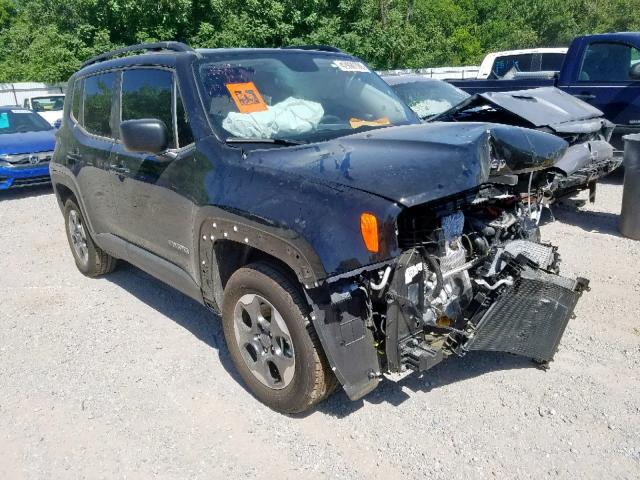 ZACCJAAB3HPF41761 - 2017 JEEP RENEGADE S BLACK photo 1