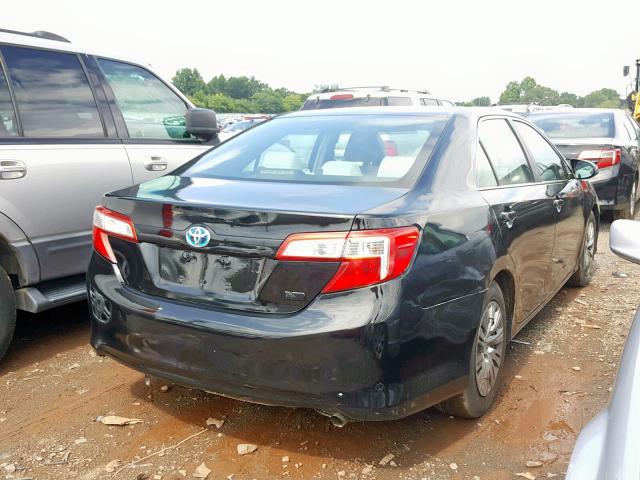 4T1BD1FK7EU141011 - 2014 TOYOTA CAMRY HYBR BLACK photo 4