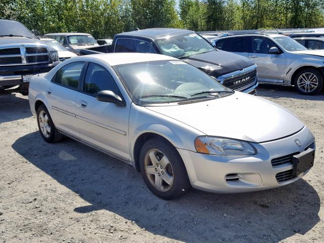 1B3EL46X12N313560 - 2002 DODGE STRATUS SE SILVER photo 1