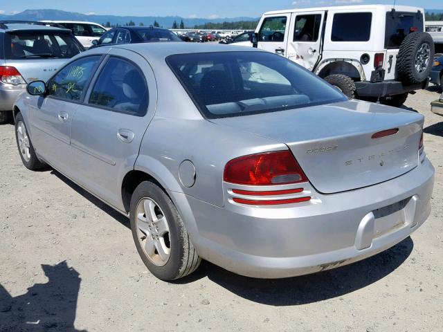 1B3EL46X12N313560 - 2002 DODGE STRATUS SE SILVER photo 3