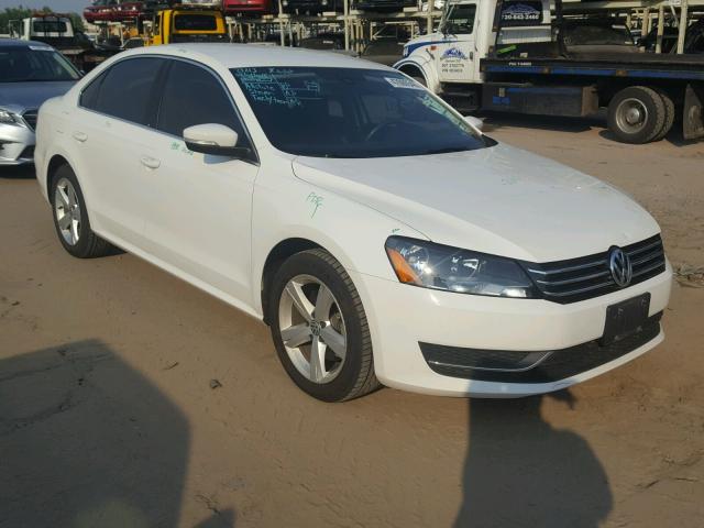 1VWBS7A36EC062011 - 2014 VOLKSWAGEN PASSAT SE WHITE photo 1