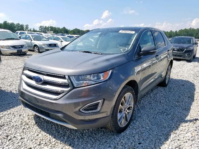 2FMPK3K85JBC30206 - 2018 FORD EDGE TITAN GRAY photo 2