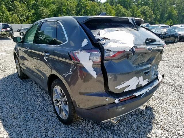 2FMPK3K85JBC30206 - 2018 FORD EDGE TITAN GRAY photo 3