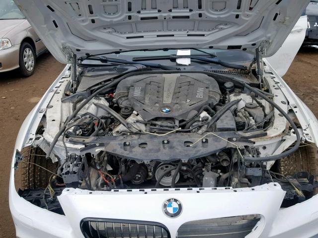 WBA6B4C55DD098702 - 2013 BMW 650 XI WHITE photo 7